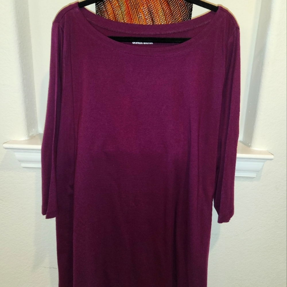 Purple 3/4 Sleeve Top